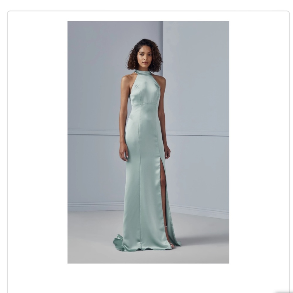 Bella’s Bridesmaids Amsale Jacinda Dress in Platinum